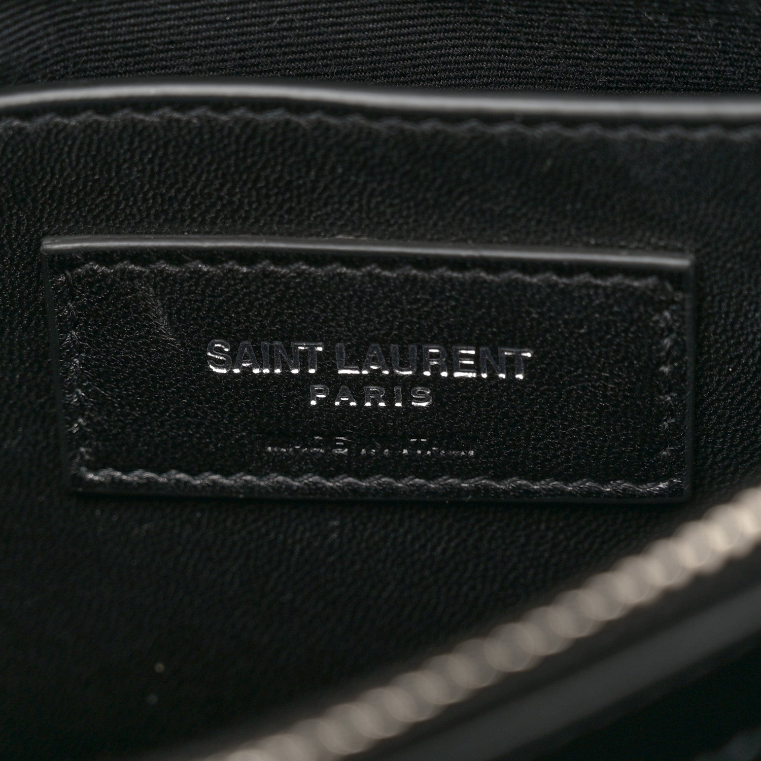 Saint Laurent Calfskin Y Quilted Monogram Small Loulou Chain Satchel Black 6 of 10
