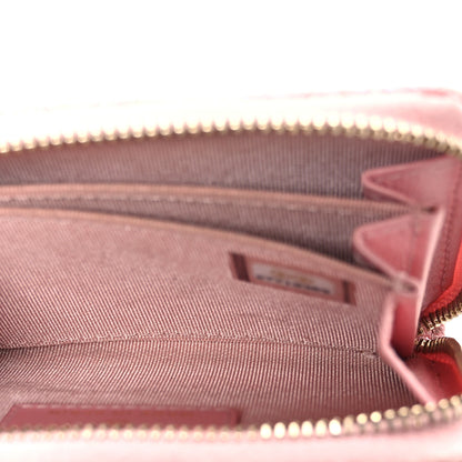 Chanel Iridescent Caviar Quilted Zip Coin Purse Pink 5 of 7