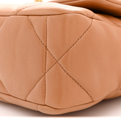 Chanel Lambskin Quilted Medium Chanel 19 Flap Brown 10 of 11