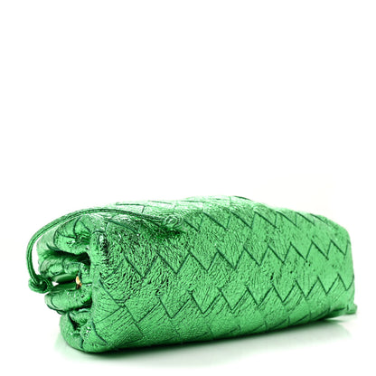 Bottega Veneta Metallic Nappa Intrecciato The Mini Pouch Parakeet 4 of 10