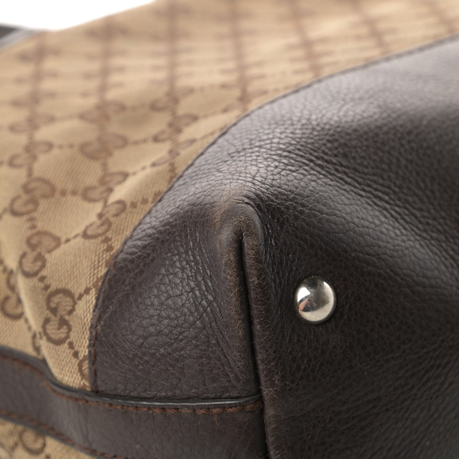 Gucci Monogram Tote Dark Brown 10 of 19