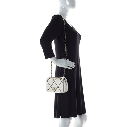 Chanel Lambskin Small Entwined Chain Flap White 2 of 12
