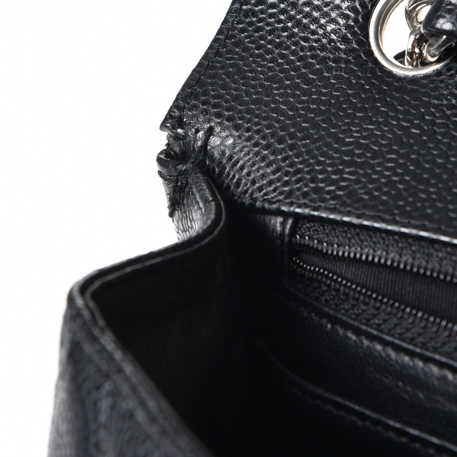 Chanel Caviar Quilted Jumbo Single Flap Black 10 of 11