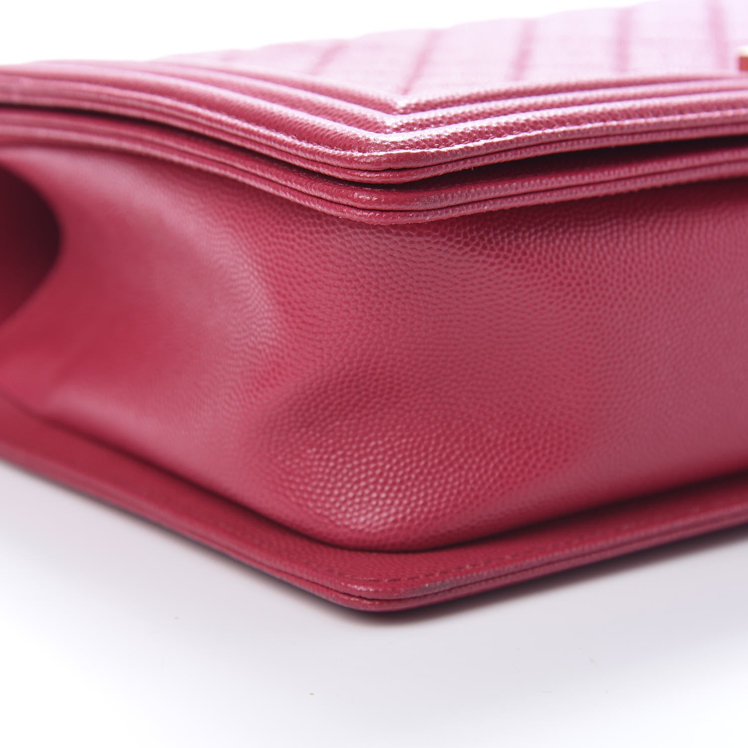Chanel Caviar Quilted New Medium Boy Flap Dark Pink 9 of 12