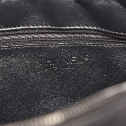 Chanel Metallic Aged Calfskin Quilted Medium Reissue Camera Case Dark Silver 7 of 10