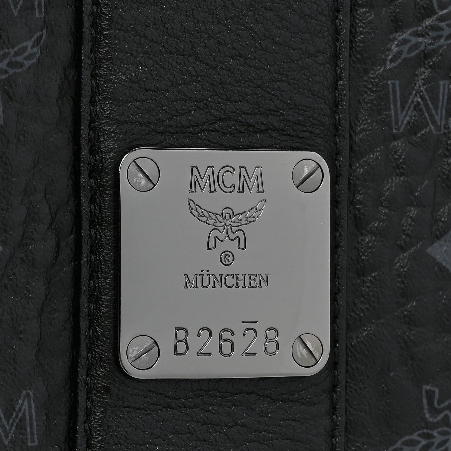 MCM Grained Calfskin Visetos Medium Liz Reversible Shopper Tote Black 12 of 20