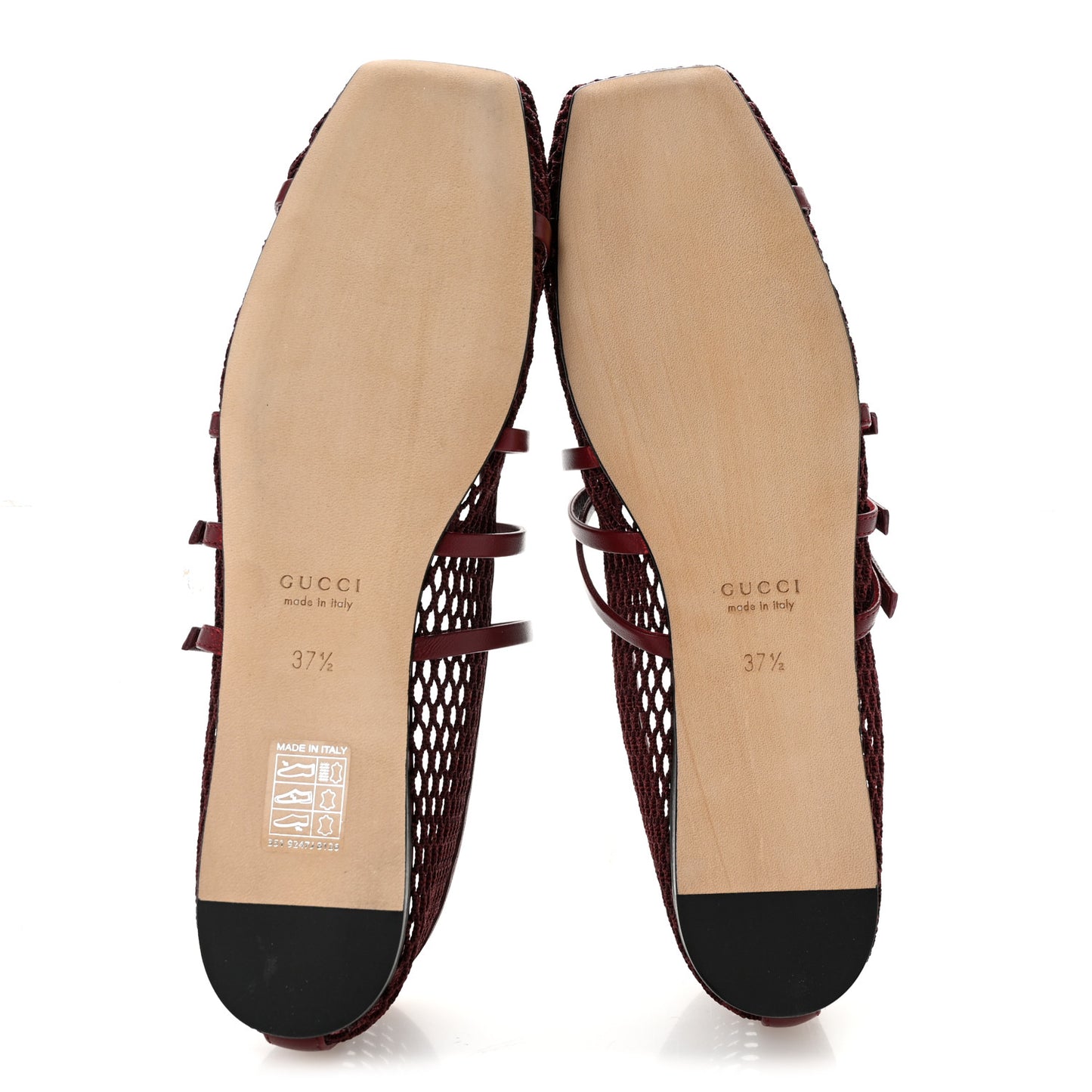 Video Net Nappa Horsebit Ballerina Flats 37.5 Rosso Ancora