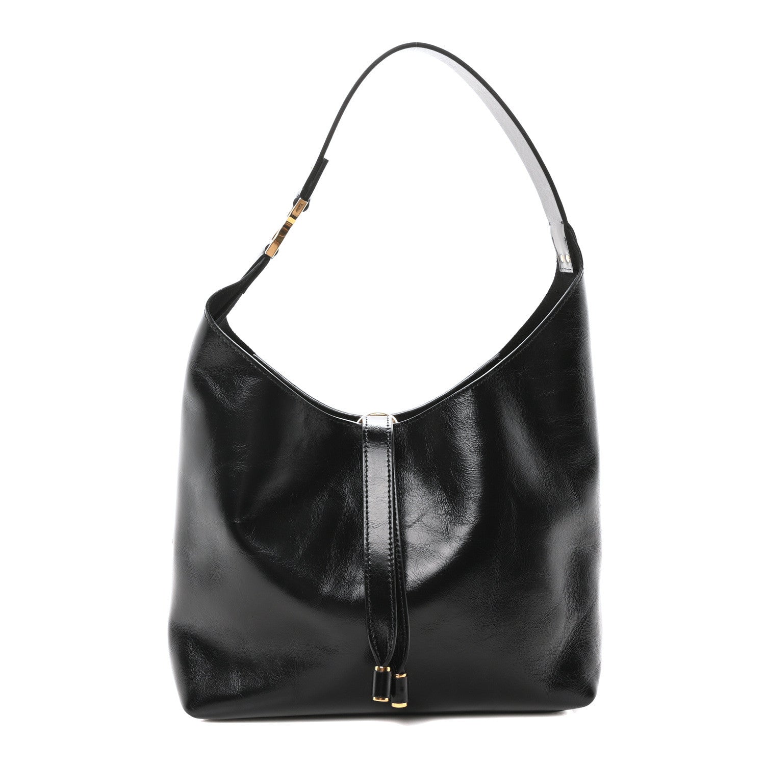 Chloe Shiny Calfskin Marcie Hobo Bag Black 1 of 9