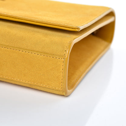 Saint Laurent Suede Medium Classic Monogram Kate Tassel Satchel Saffron Yellow 9 of 9
