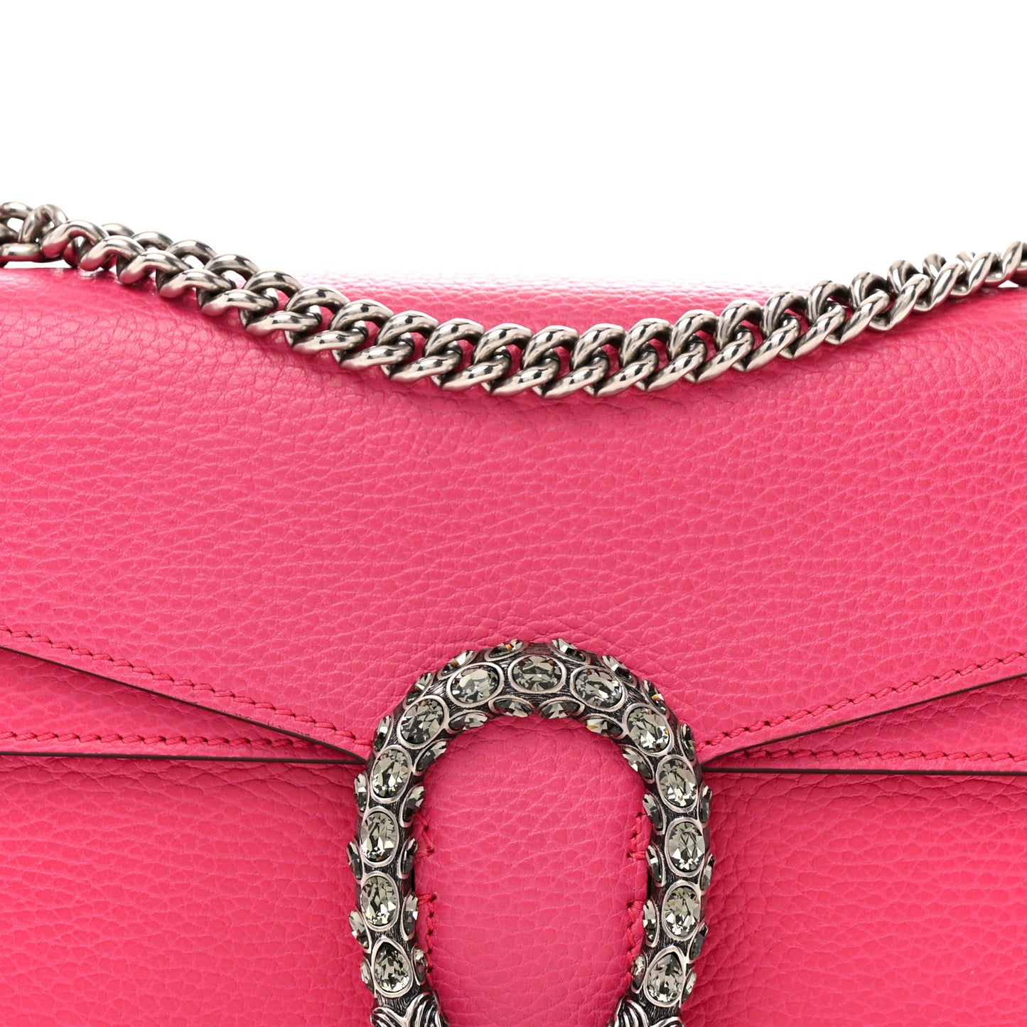 Dollar Calfskin Small Dionysus Shoulder Bag Box Pink