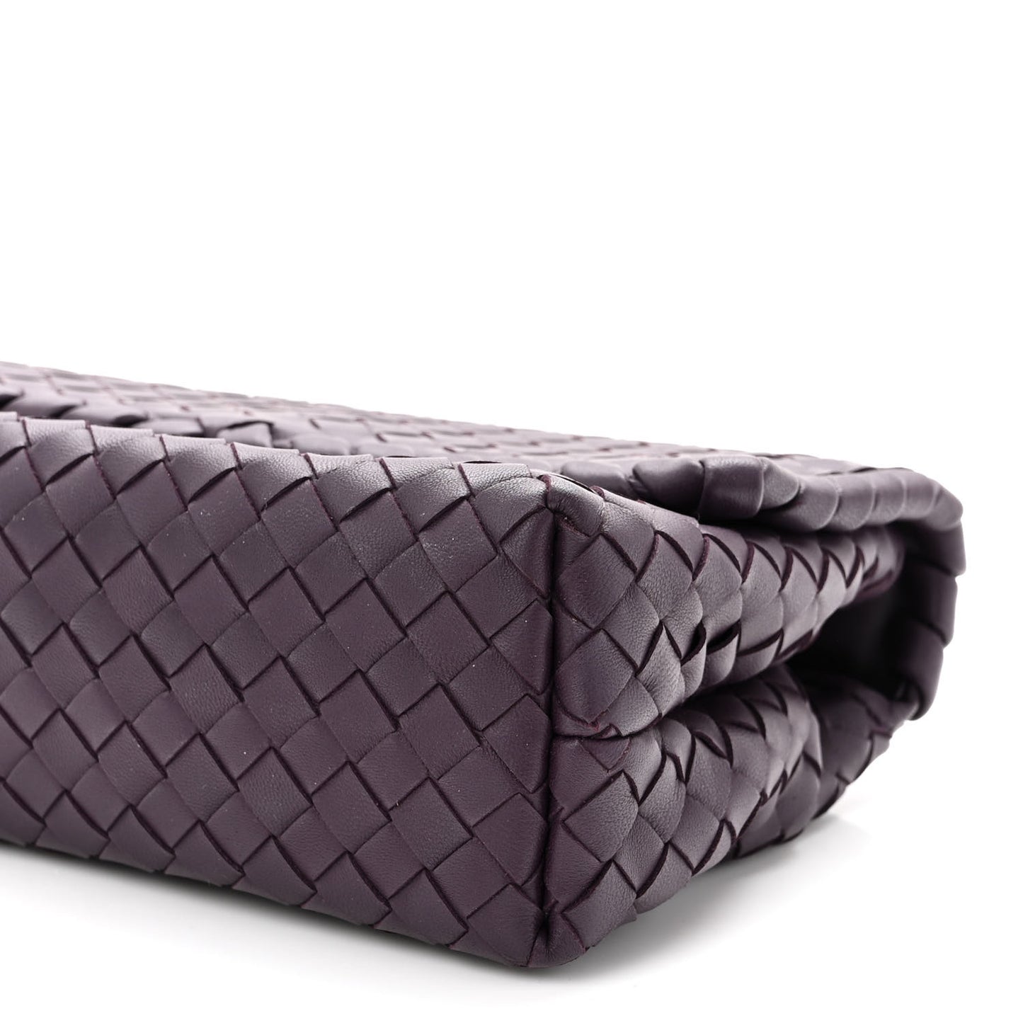 Nappa Intrecciato Baby Olimpia Shoulder Bag Dark Barolo