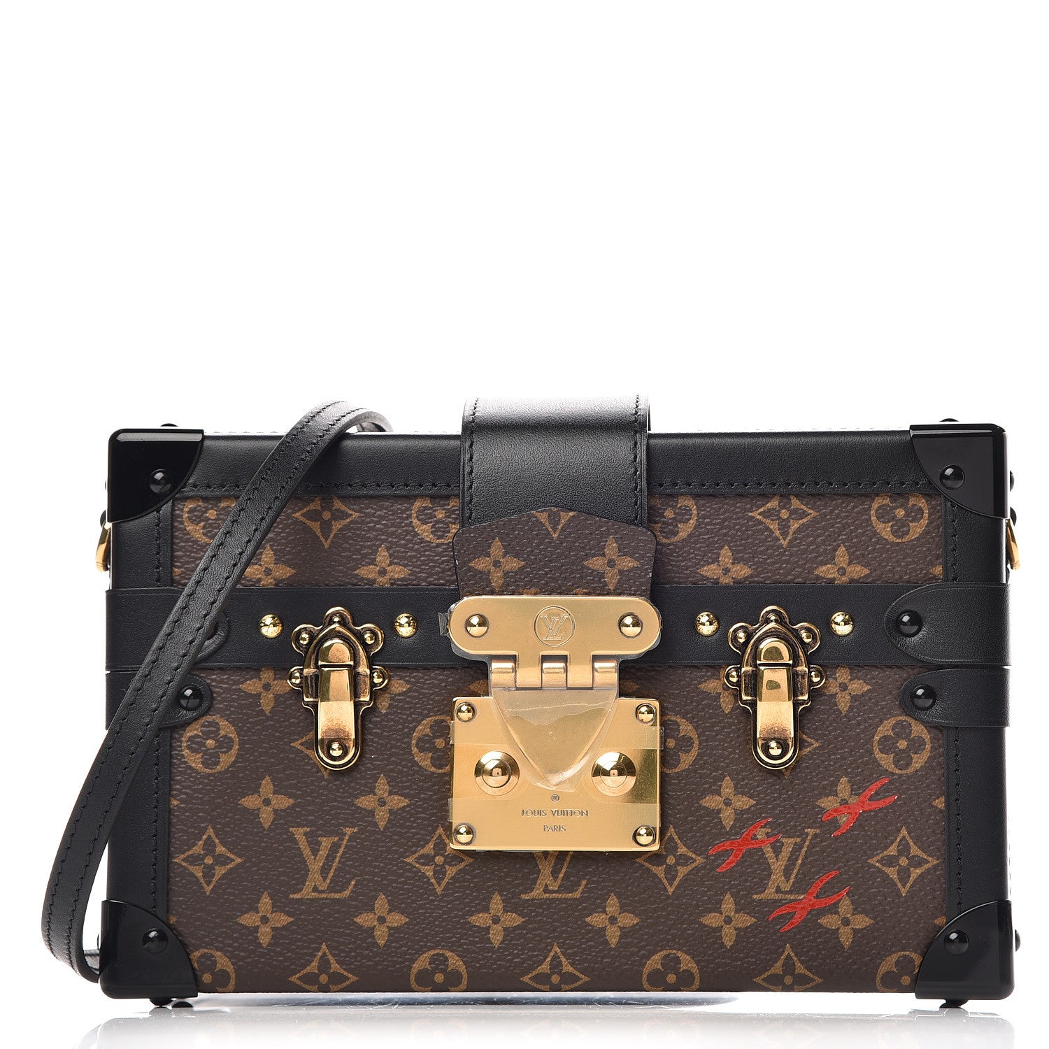 Louis Vuitton Monogram Petite Malle Black 1 of 19