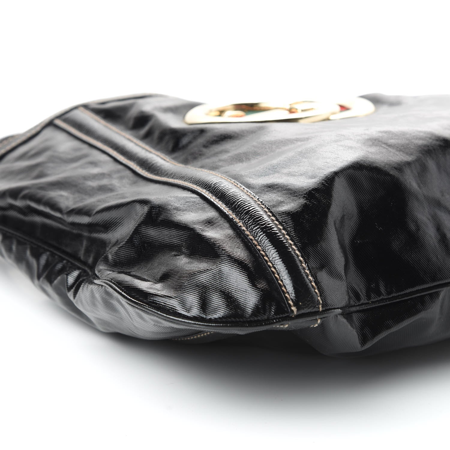 Gucci Dialux Medium Britt Shoulder Bag Black 6 of 10