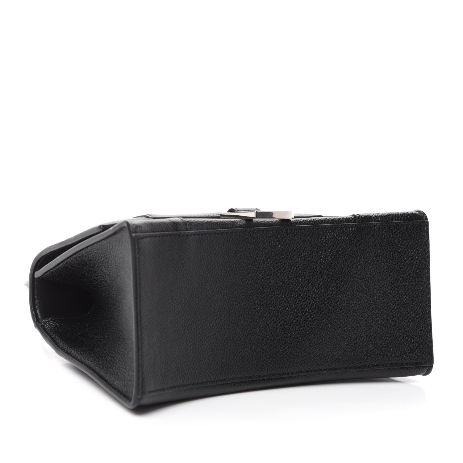 Balenciaga Grained Calfskin Small Hourglass Top Handle Bag Black 4 of 10