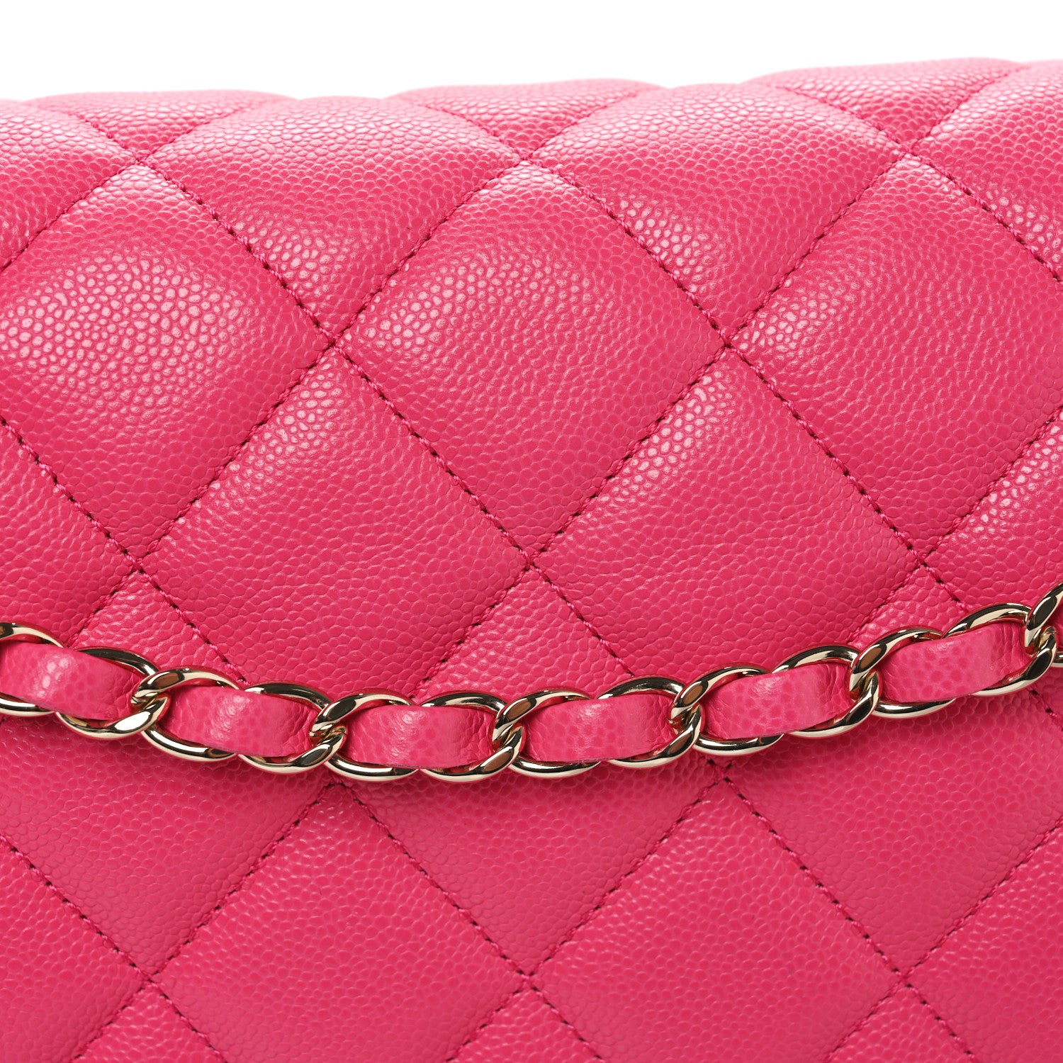 Chanel Caviar Quilted XXL Travel Flap Bag Dark Pink 8 of 12