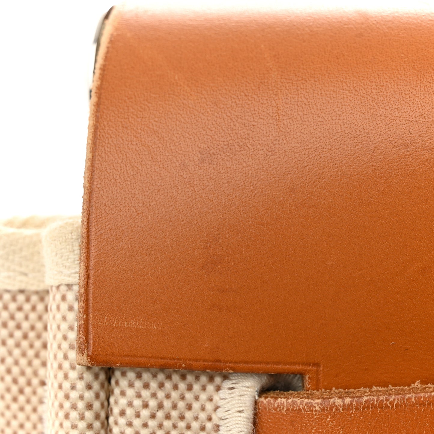 Toile Vache Calfskin Herbag 30 PM Backpack Natural