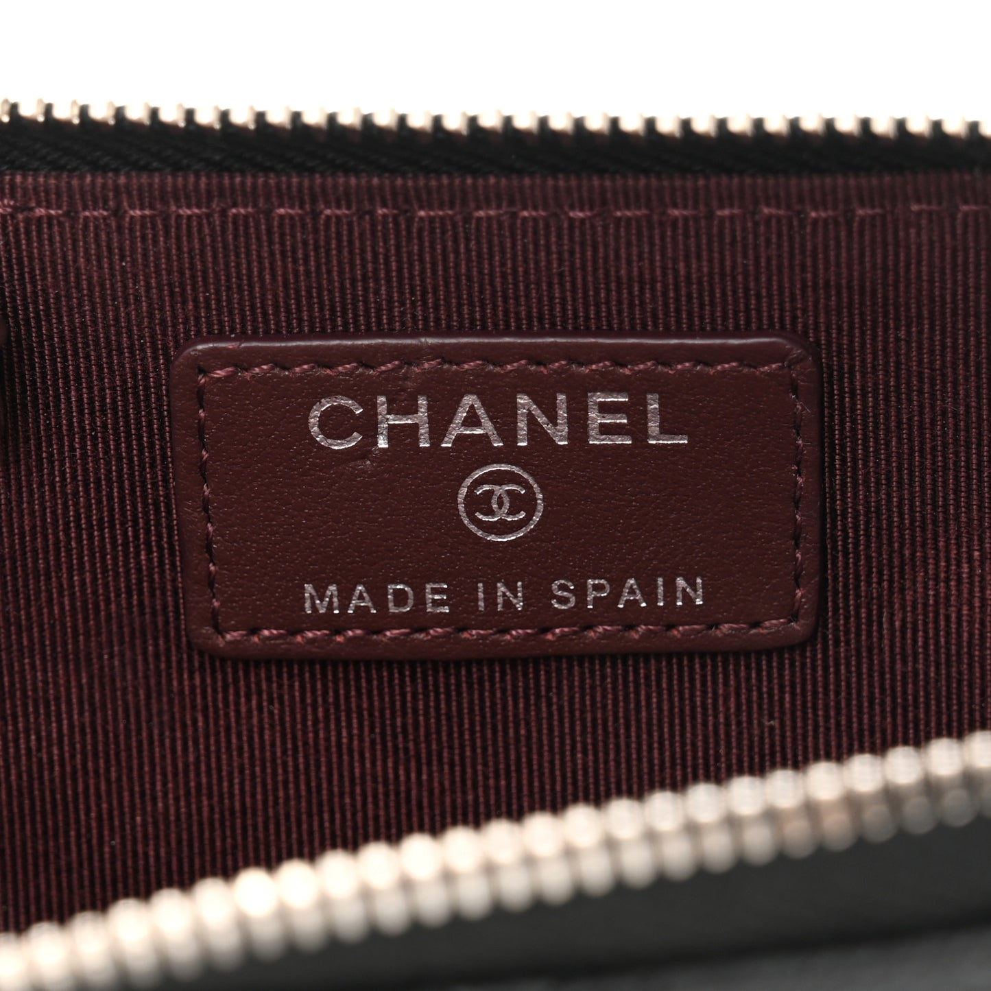Caviar Quilted Zipped Key Holder Case Black