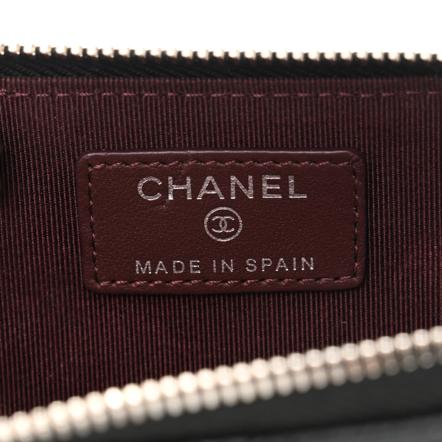 Chanel Caviar Quilted Zipped Key Holder Case Black 6 of 8