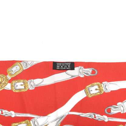 Hermes Silk Brides De Gala Maxi Twilly Capucine Rouge Vieil Or 2 of 4