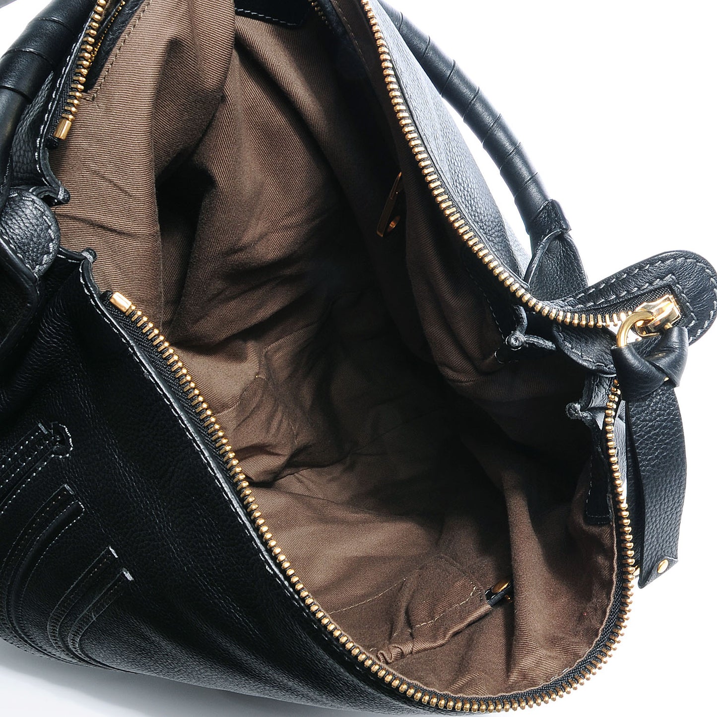Calfskin Large Marcie Hobo Black