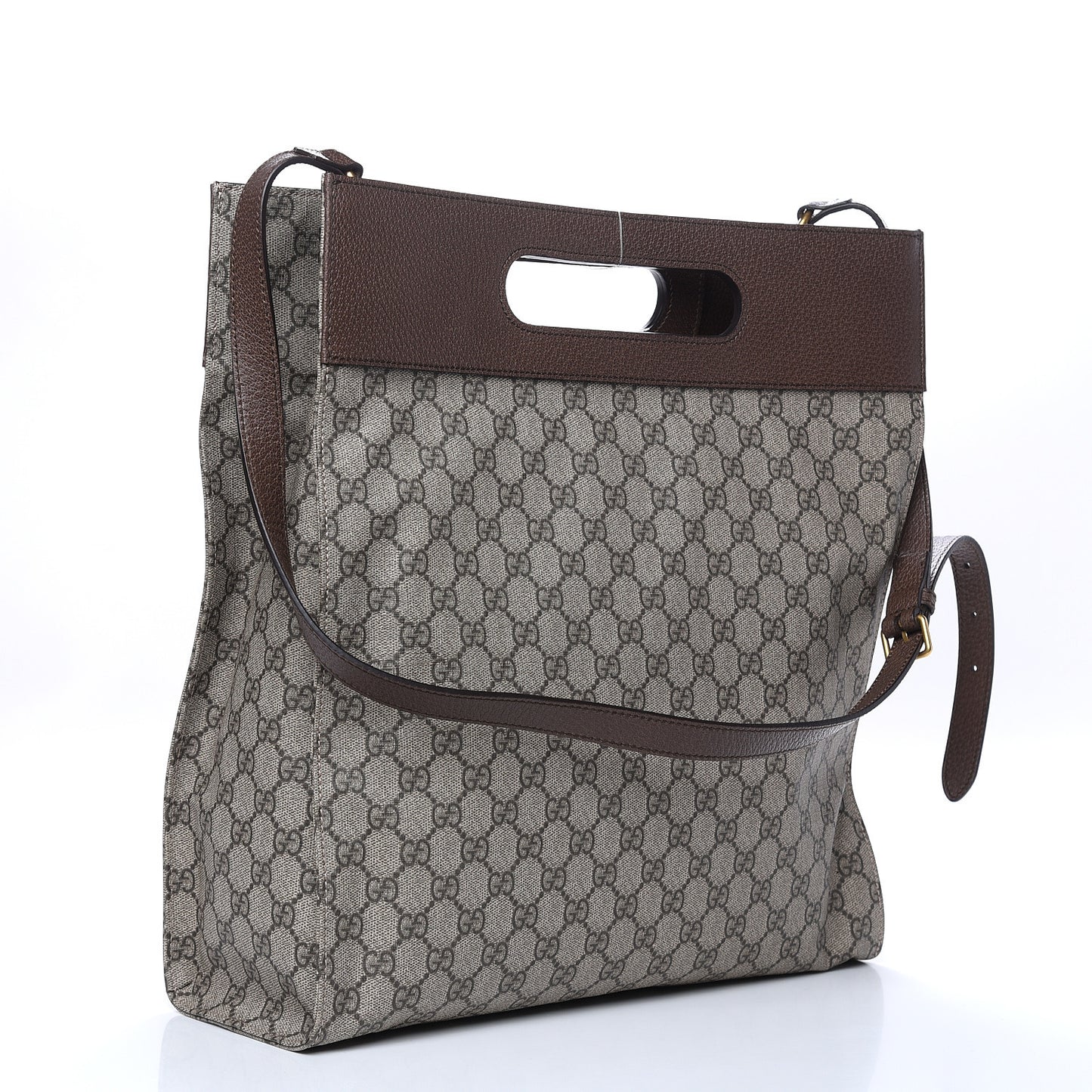 Soft GG Supreme Monogram Slip Handle Vertical Tote Beige New Acero