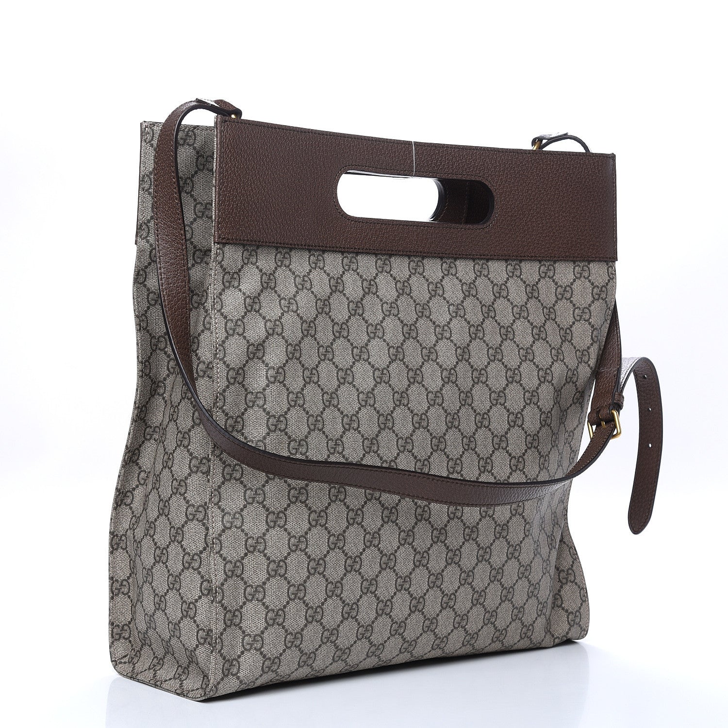 Gucci Soft GG Supreme Monogram Slip Handle Vertical Tote Beige New Acero 3 of 11