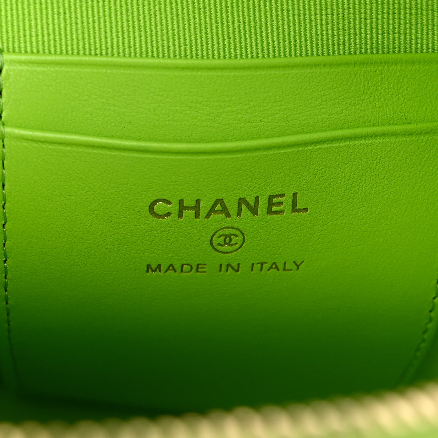 Chanel Caviar Quilted CC Mini Classic Backpack Neon Green 6 of 10