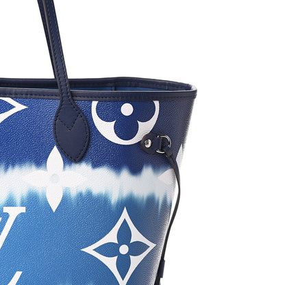 Louis Vuitton Monogram Escale Neverfull MM Blue 10 of 11