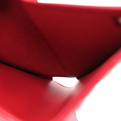 Chanel Caviar Quilted Compact Flap Wallet Dark Red 6 of 12