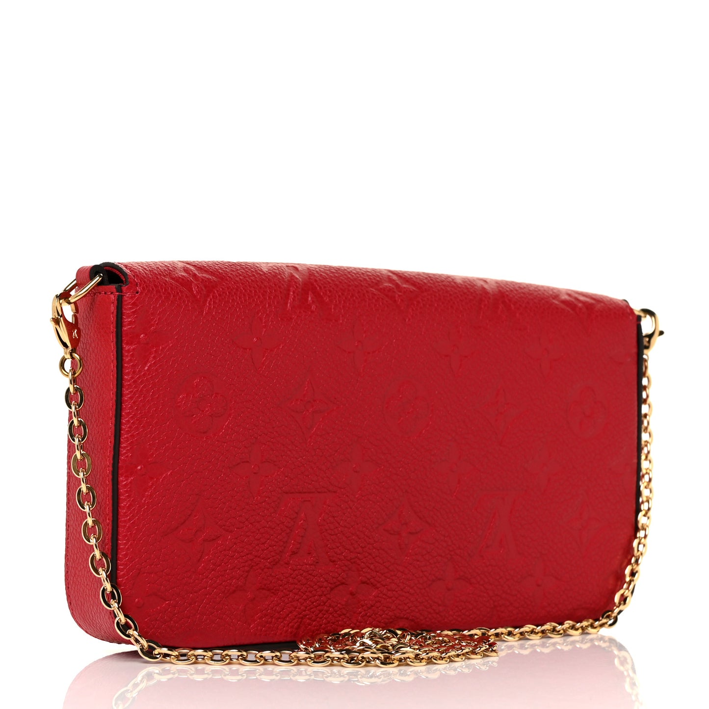 Empreinte Pochette Felicie Chain Wallet Scarlet