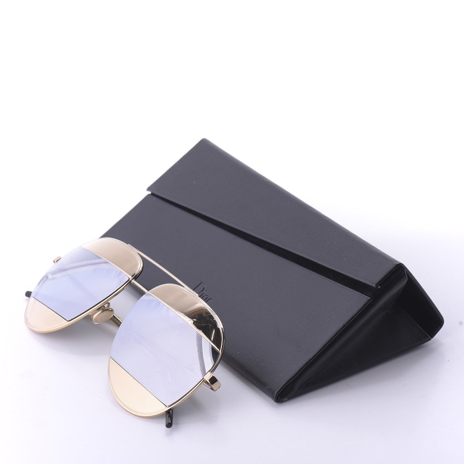 Christian Dior Split 1 Aviator Sunglasses Gold 9 of 9