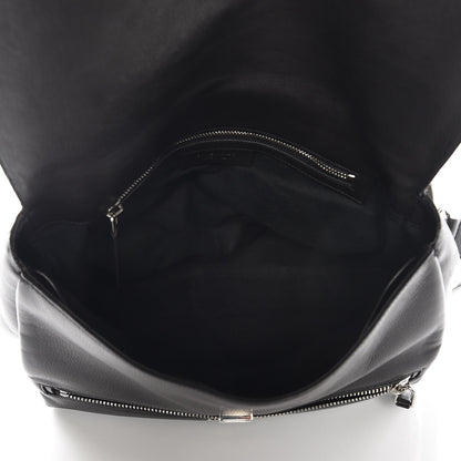 Givenchy Calfskin Studded Medium Pandora Pure Flap Bag Black White 6 of 8