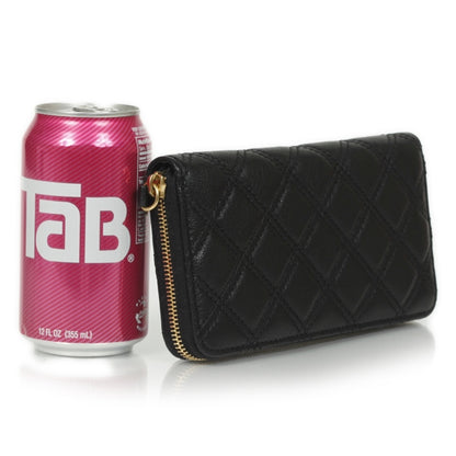 Marc Jacobs Leather Quilted Deluxe Wallet Black 2 of 14