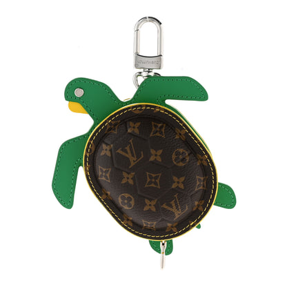 Louis Vuitton Monogram Calfskin LV Turtle Pouch Bag Charm Brown 1 of 7