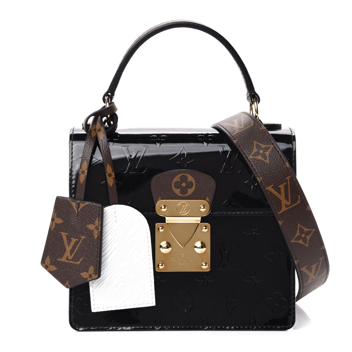 Louis Vuitton Vernis Epi Monogram Spring Street Black 1 of 10