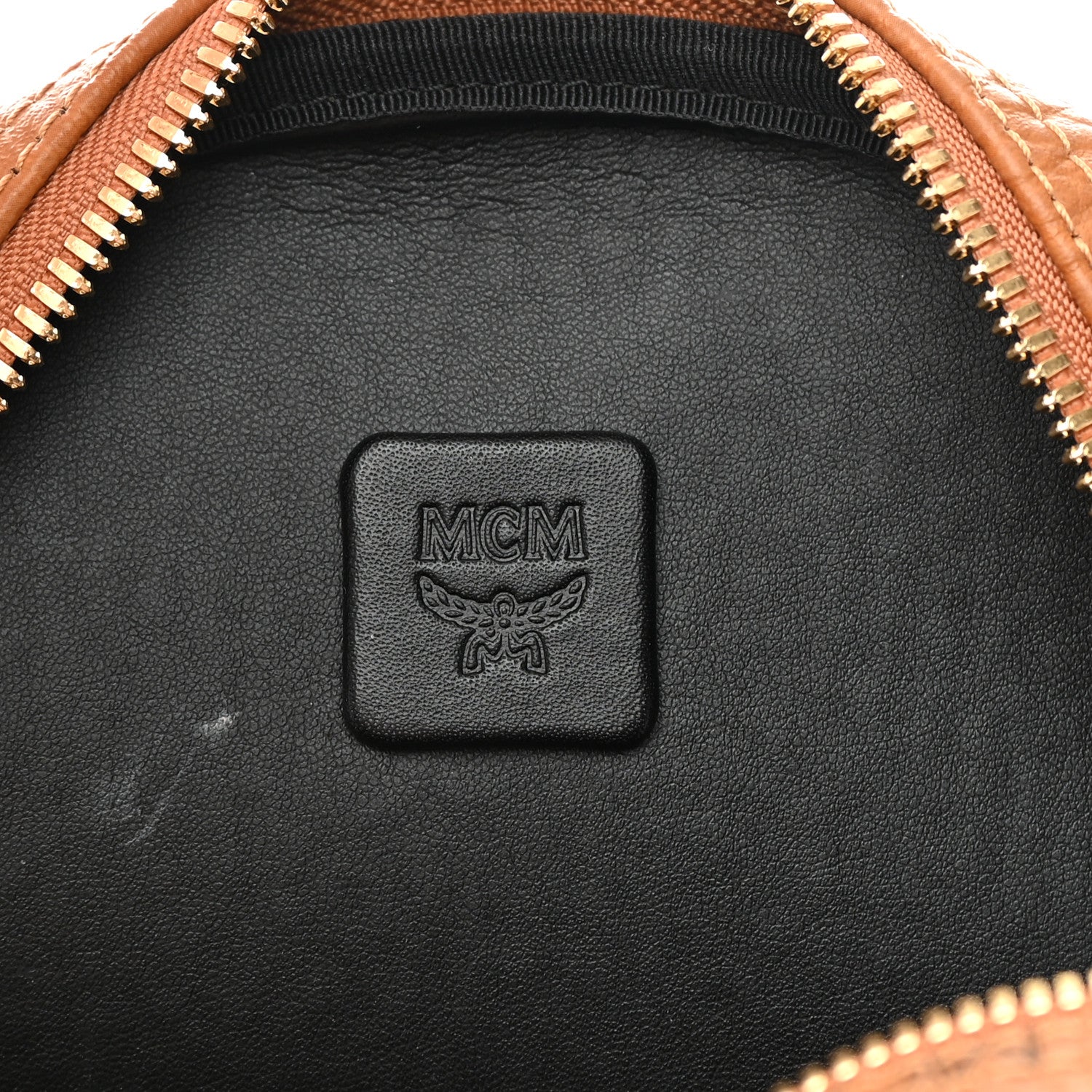 MCM Visetos Medium Side Studs Stark Backpack Cognac 7 of 14