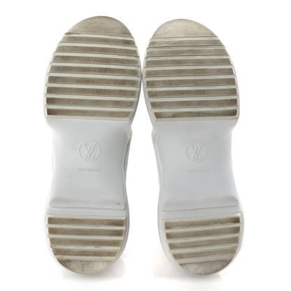 Louis Vuitton Calfskin Technical Nylon LV Archlight Sneakers 39 White Pink Yellow 6 of 10