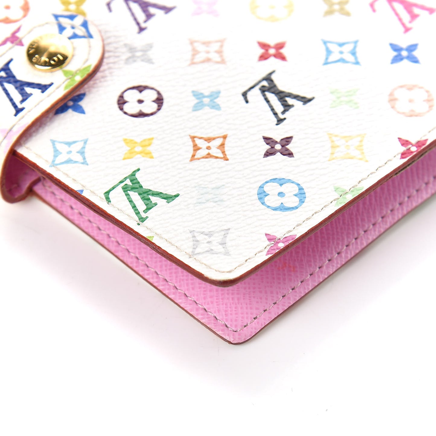 Monogram Multicolor Small Ring Agenda Cover White Litchi