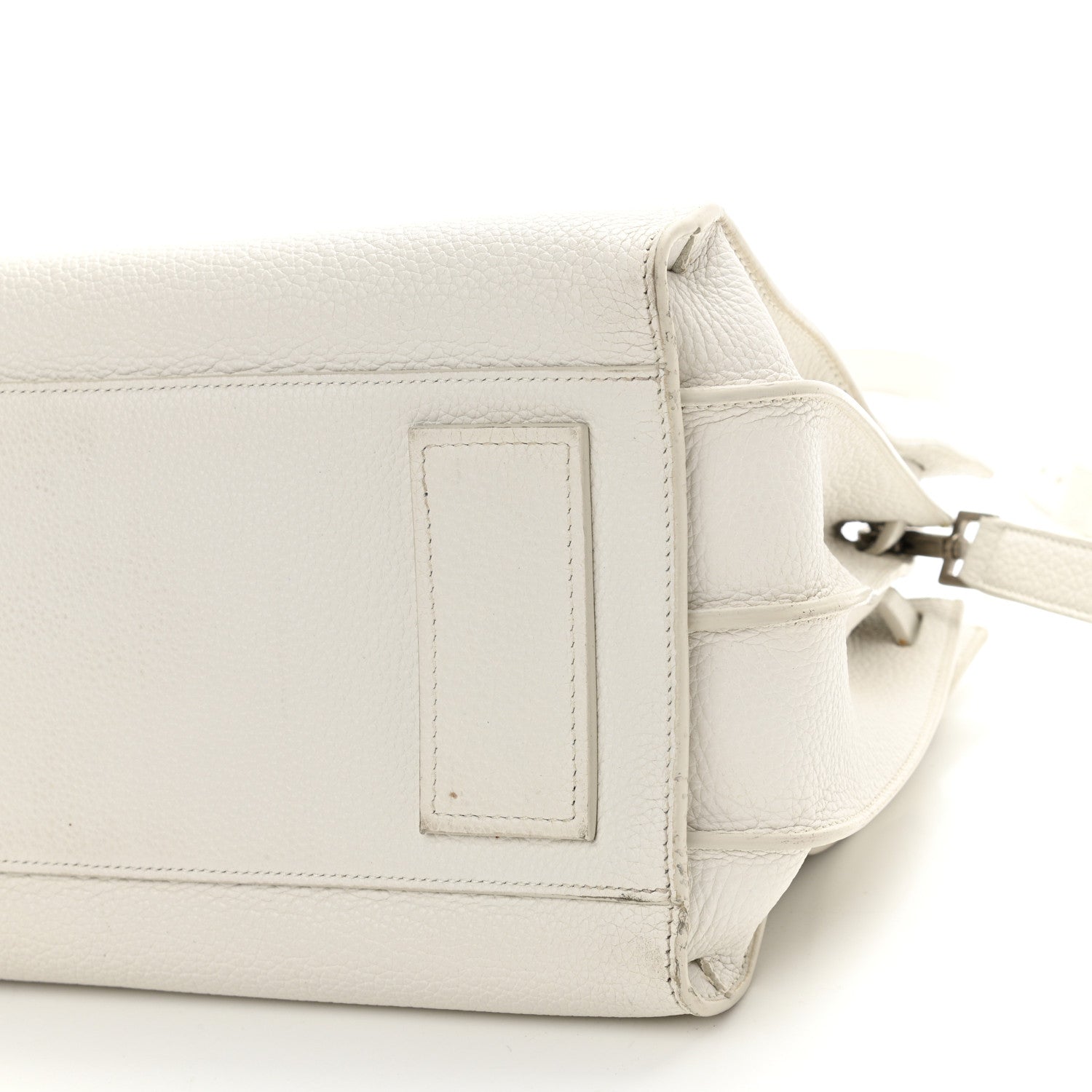 Saint Laurent Grained Calfskin Small Supple Sac De Jour White 8 of 9