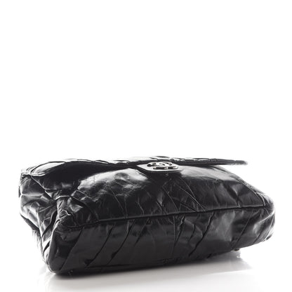 Chanel Glazed Calfskin Twisted Maxi Flap Black 4 of 9