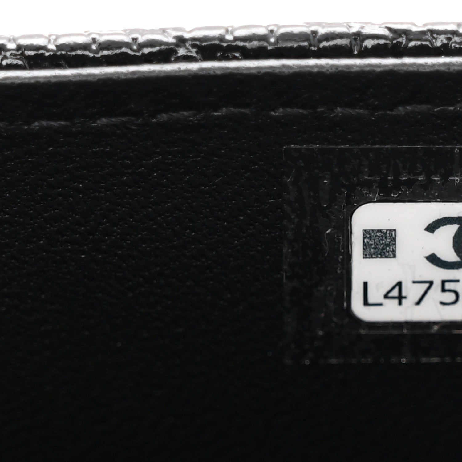 Chanel Lizard Calfskin Embossed Clutch With Chain Black 15 of 21