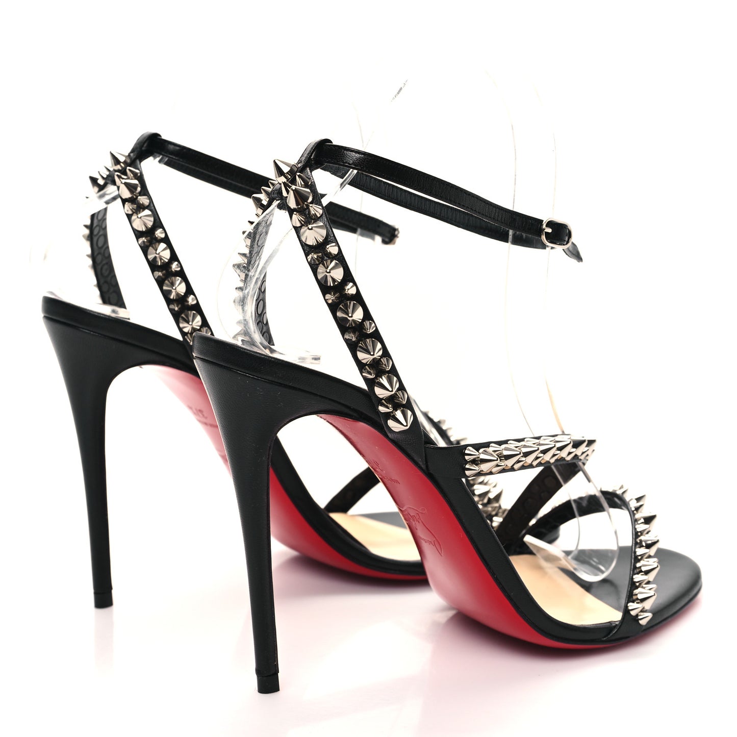 Nappa Spike Mafaldina 100 Sandals 37.5 Black