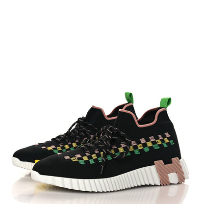 Hermes Knit Womens Flex Bolduc Sneakers 39 Multicolor Black 3 of 7