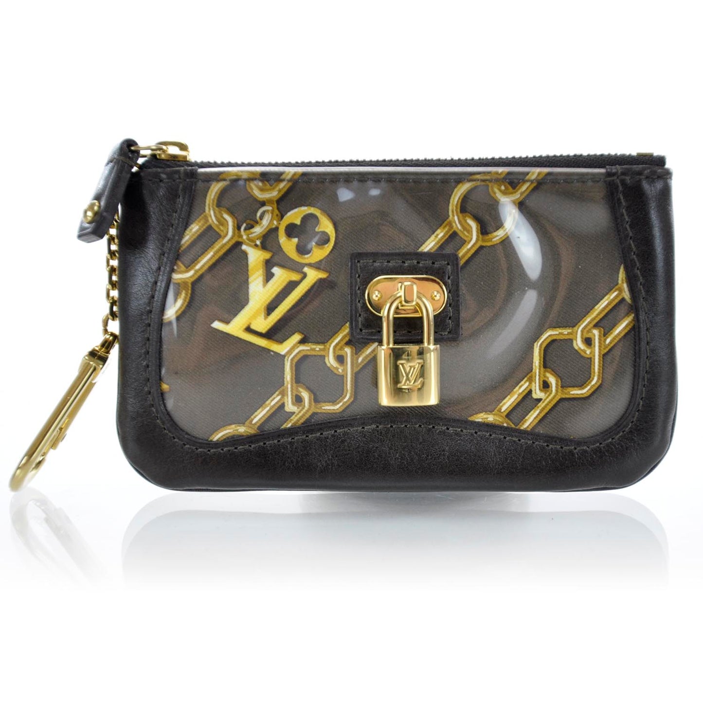 Monogram Charms Key Pouch Brown