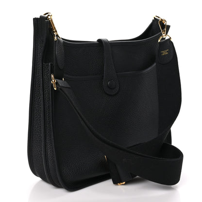 Hermes Taurillon Clemence Evelyne III PM Black 3 of 10