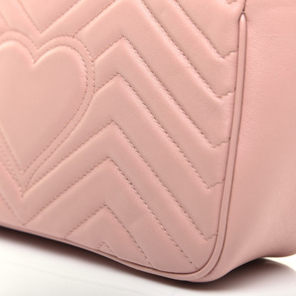Gucci Calfskin Matelasse Small GG Marmont Shoulder Bag Perfect Pink 12 of 12
