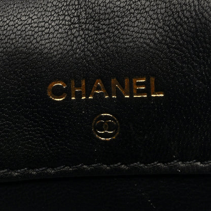 Chanel Lambskin Quilted Phone Holder Black 6 of 9