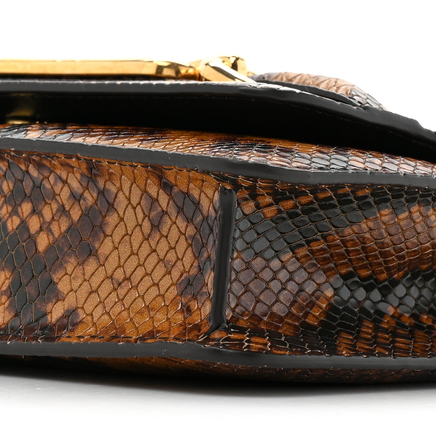 TOM FORD Snakeskin Embossed Mini Whitney Shoulder Bag Caramel