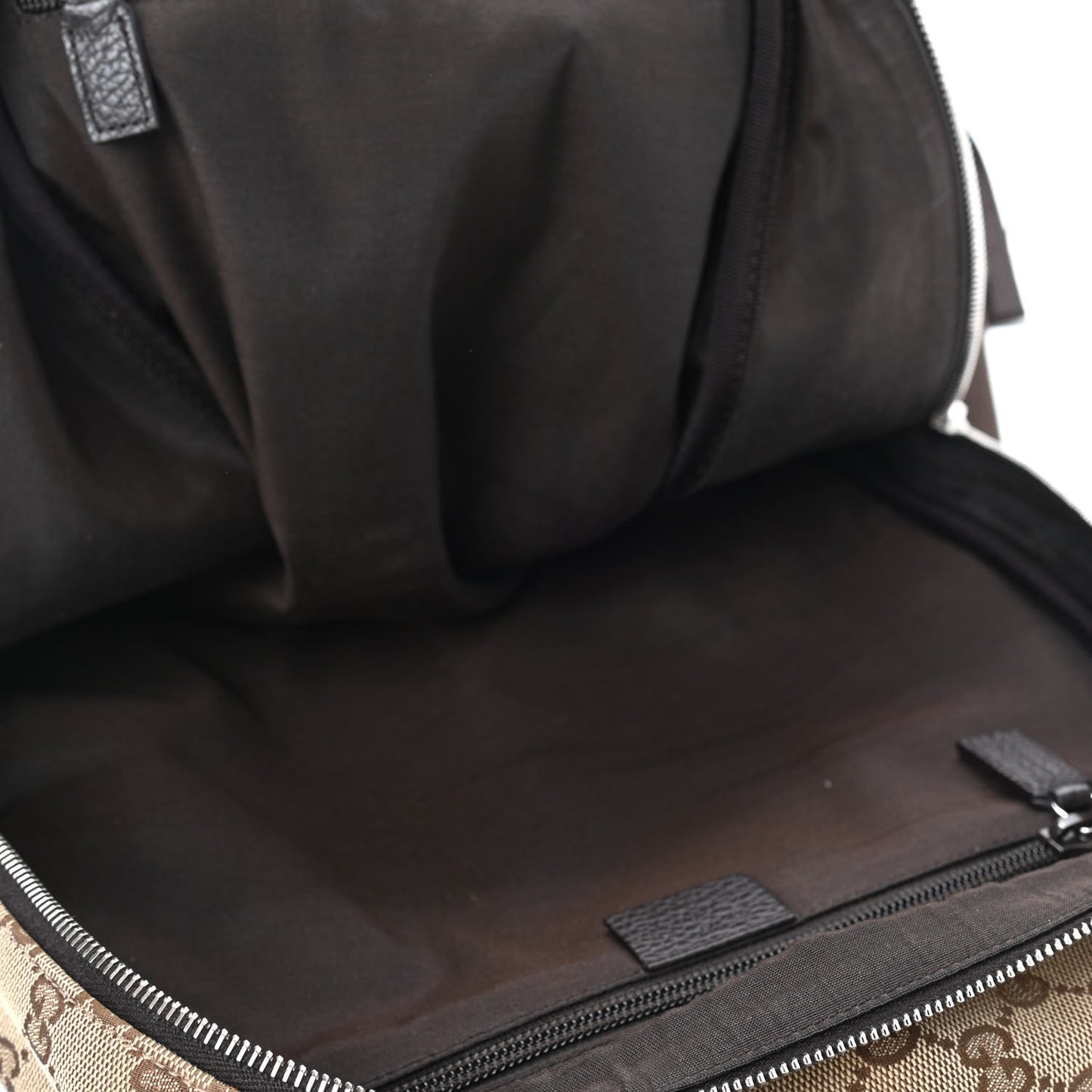 GG Monogram Travel Backpack Dark Brown