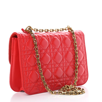 Christian Dior Lambskin Cannage Large Dioraddict Flap Red 3 of 16